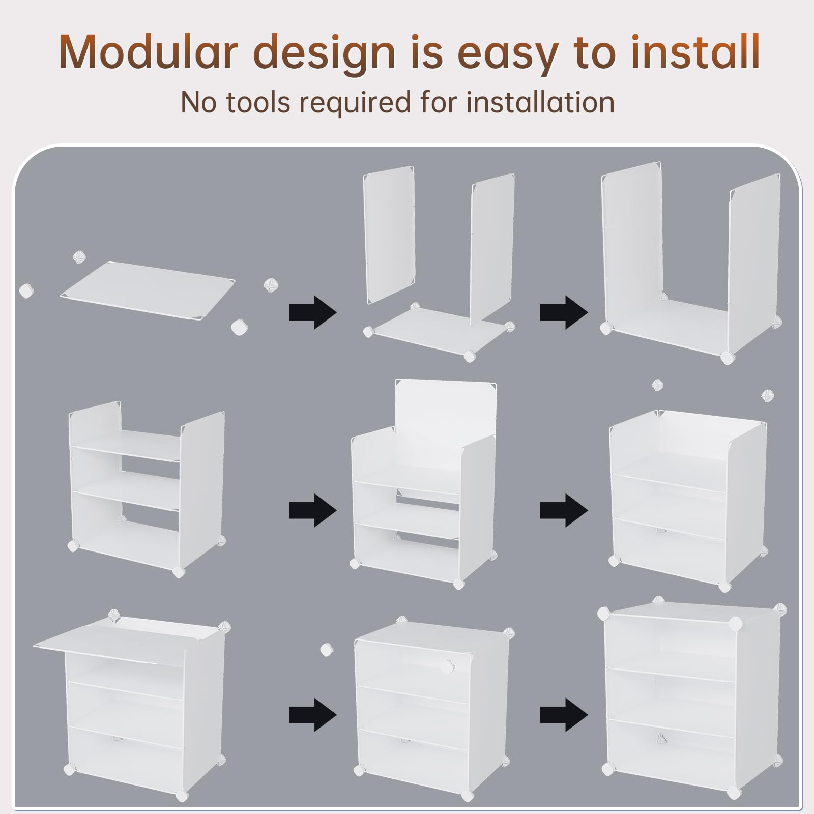 MAGINELS 72 Pairs Shoe Rack Organizer - Large Tall Shoe Storage Cabinet with Shelves for Closet, Bedroom, Hallway - White (48x12x72 inches) | Perfect for Organizing Shoes in Living Room, Entryway & Small Spaces