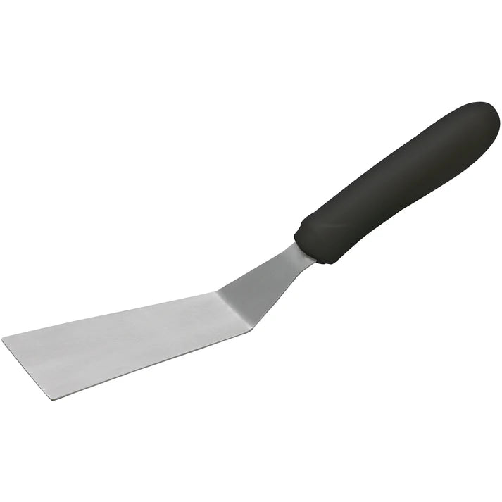Winco Offset Grill Spatula with Black Handle - Heavy Duty BBQ Turner for Outdoor Cooking, Grilling Burgers, Steaks & Pancakes - TKP 50