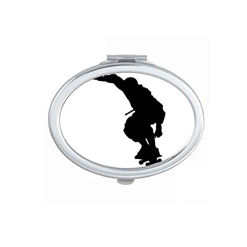 DIYthinker Portable Foldable Double-Sided Mirror for Sports & Makeup - Perfect for Roller Skating, Jumping, and On-the-Go Touch Ups