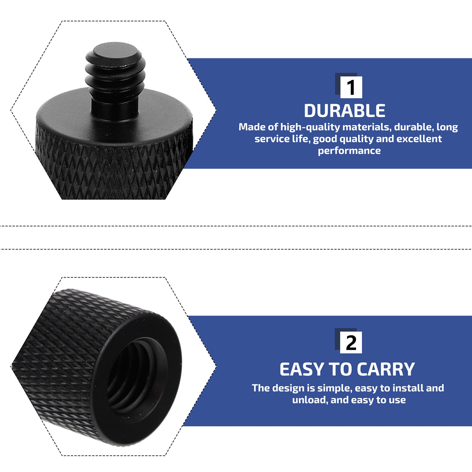 MILISTEN 8PCS Microphone Tripod Adapter - Camera Stand Screws for Professional Mic & Bracket Mounting
