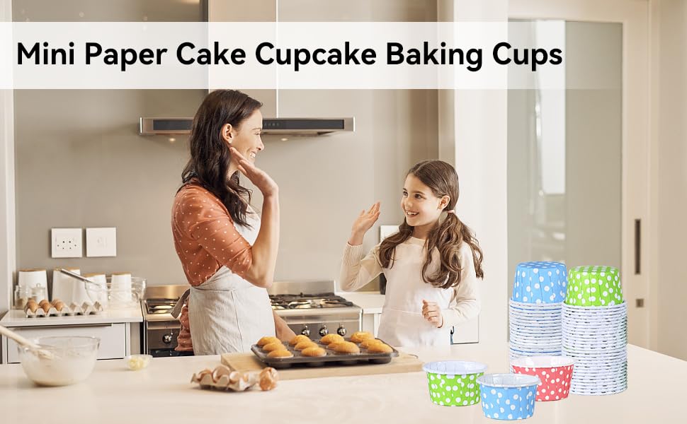 100pcs Red Mini Paper Cupcake Baking Cups - Disposable Muffin Wrappers for Birthday, Wedding, Party & Festival - Eco-Friendly Cake Liners for Baking, Dessert Display & Home Decor