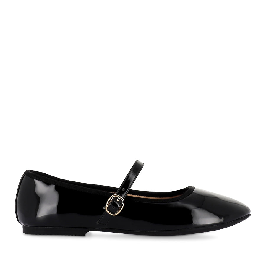 BAMBI Black Patent Leather Shoes - Stylish & Comfortable Women's Heels for Work, Party & Evening Events