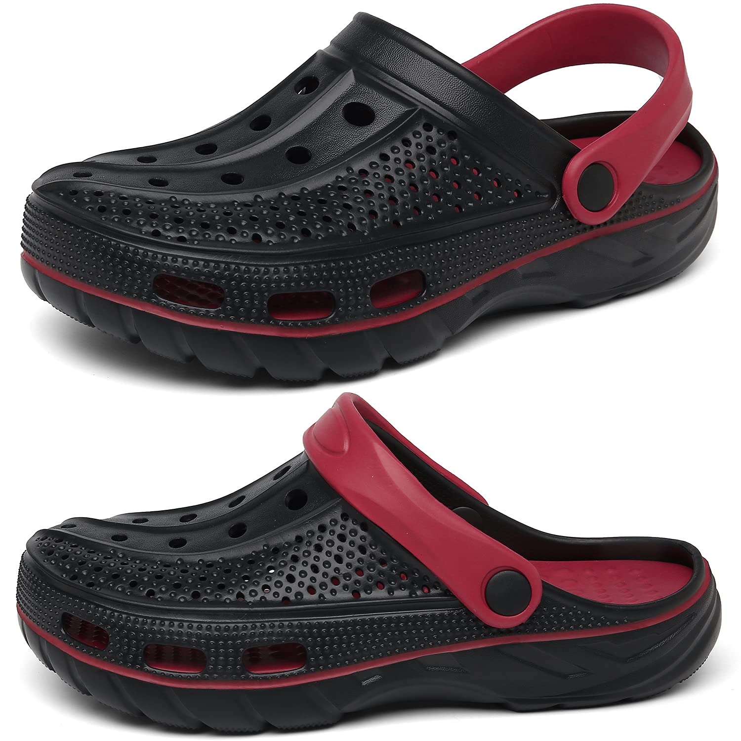 ChayChax Arch Support Clogs for Men & Women - Slip-On Garden Shoes with Removable Cushion Footbed - Comfortable Outdoor Beach Slippers for Walking, Gardening & Relaxation