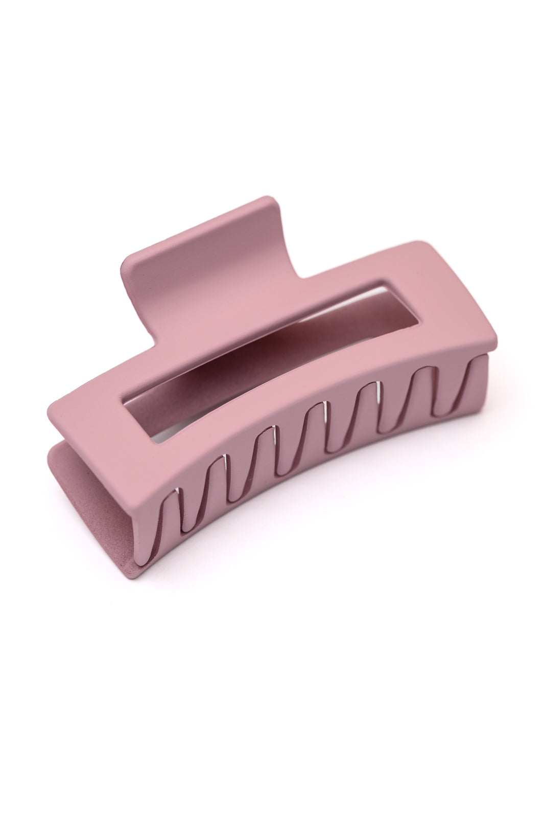 Matte Rectangle Claw Clips for Women - 3 Pack Hair Claw Clips for Thick Hair, Non-Slip Hair Clips for Ponytail, Bun & Updo - Perfect for Work, Gym, Travel & Everyday Hairstyles