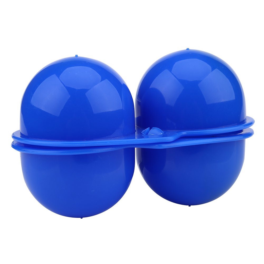 Portable Egg Storage Container for Camping & Hiking - 2 Egg Holder Case with Secure Lids, Compact Kitchen Organizer for Outdoor Adventures & Home Use (Blue) - Perfect for Picnics, Travel & Daily Cooking