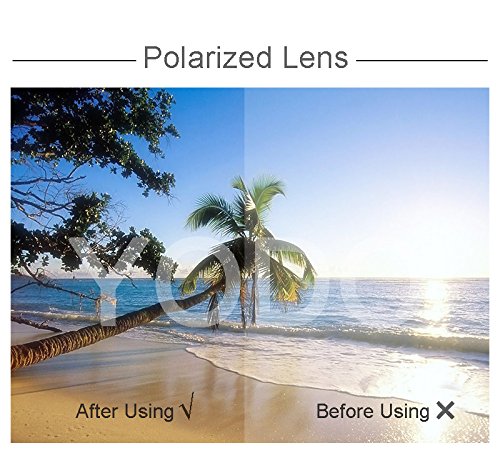 Yodo Fit Over Glasses Polarized Sunglasses for Men & Women - UV Protection, Anti-Glare for Driving, Running, Fishing & Outdoor Activities
