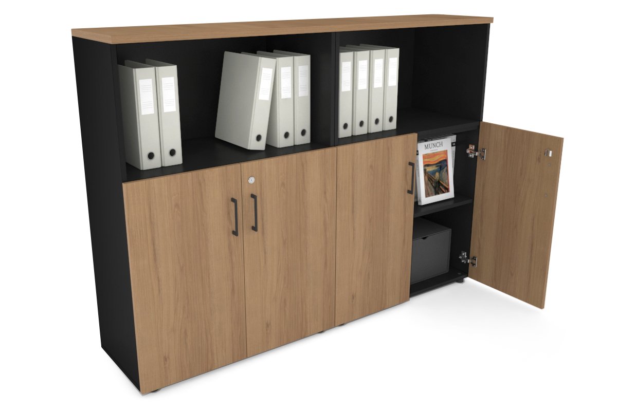 Medium Storage Cupboard with Small Doors - 1600W x 1170H x 350D - Perfect for Uniform Storage in Offices, Schools & Retail Stores