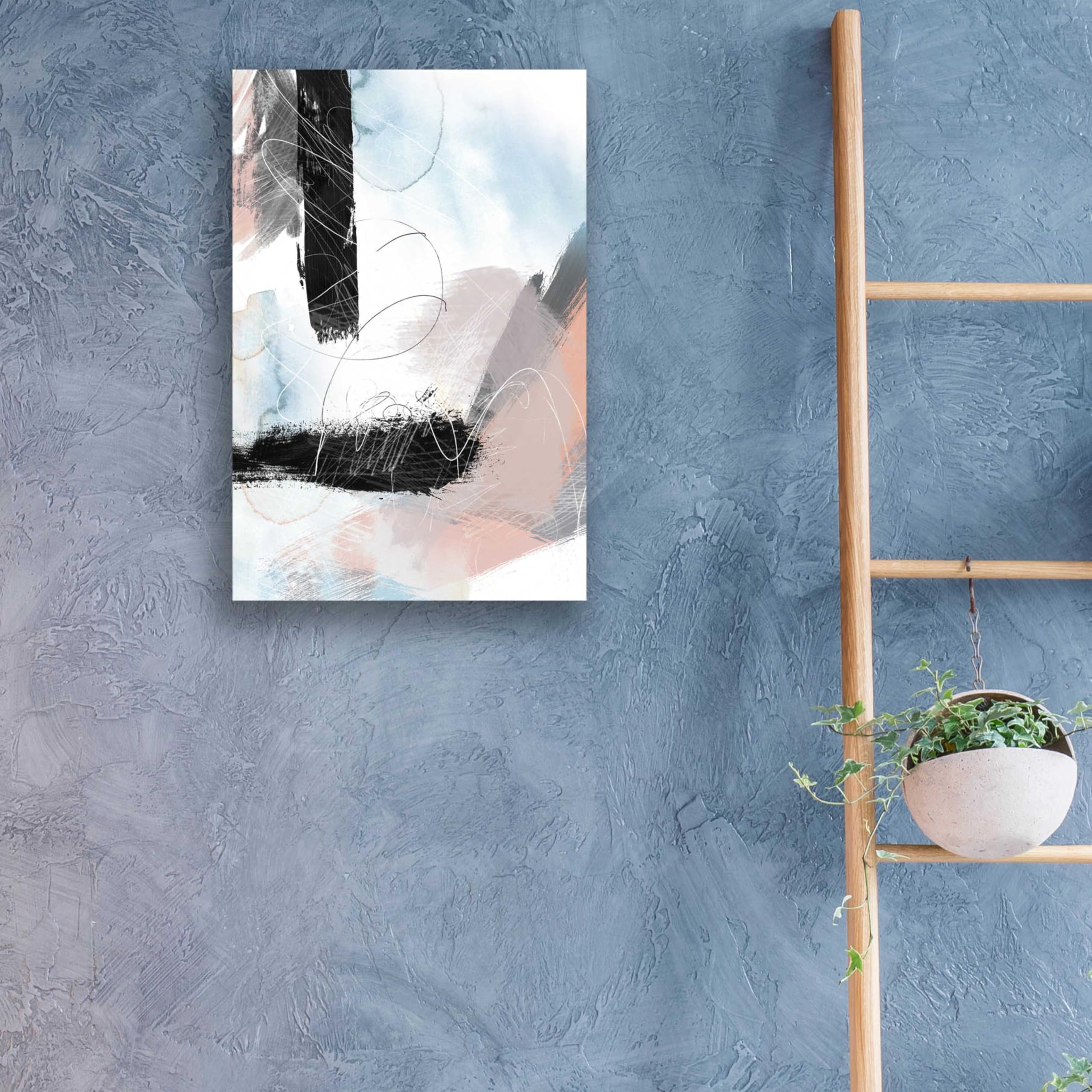 Abstract Blush No. 1 Acrylic Glass Wall Art by Louis Duncan-He - 16x24 Inches Modern Home Decor for Living Room, Bedroom & Office