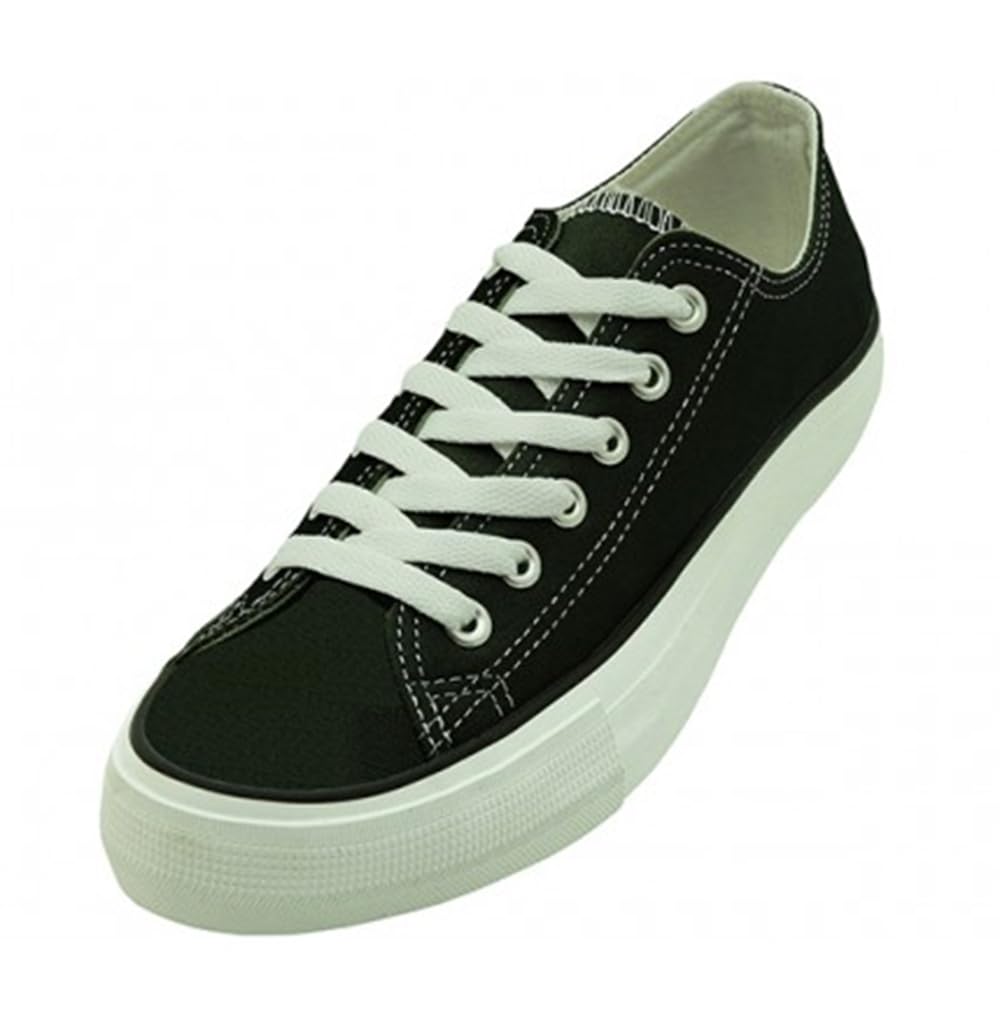 Women's Classic Lace-Up Canvas Oxford Sneakers - Comfortable Fashion Shoes for Students & Casual Wear (Sizes 5-10) | Perfect for School, Work & Everyday Outfits