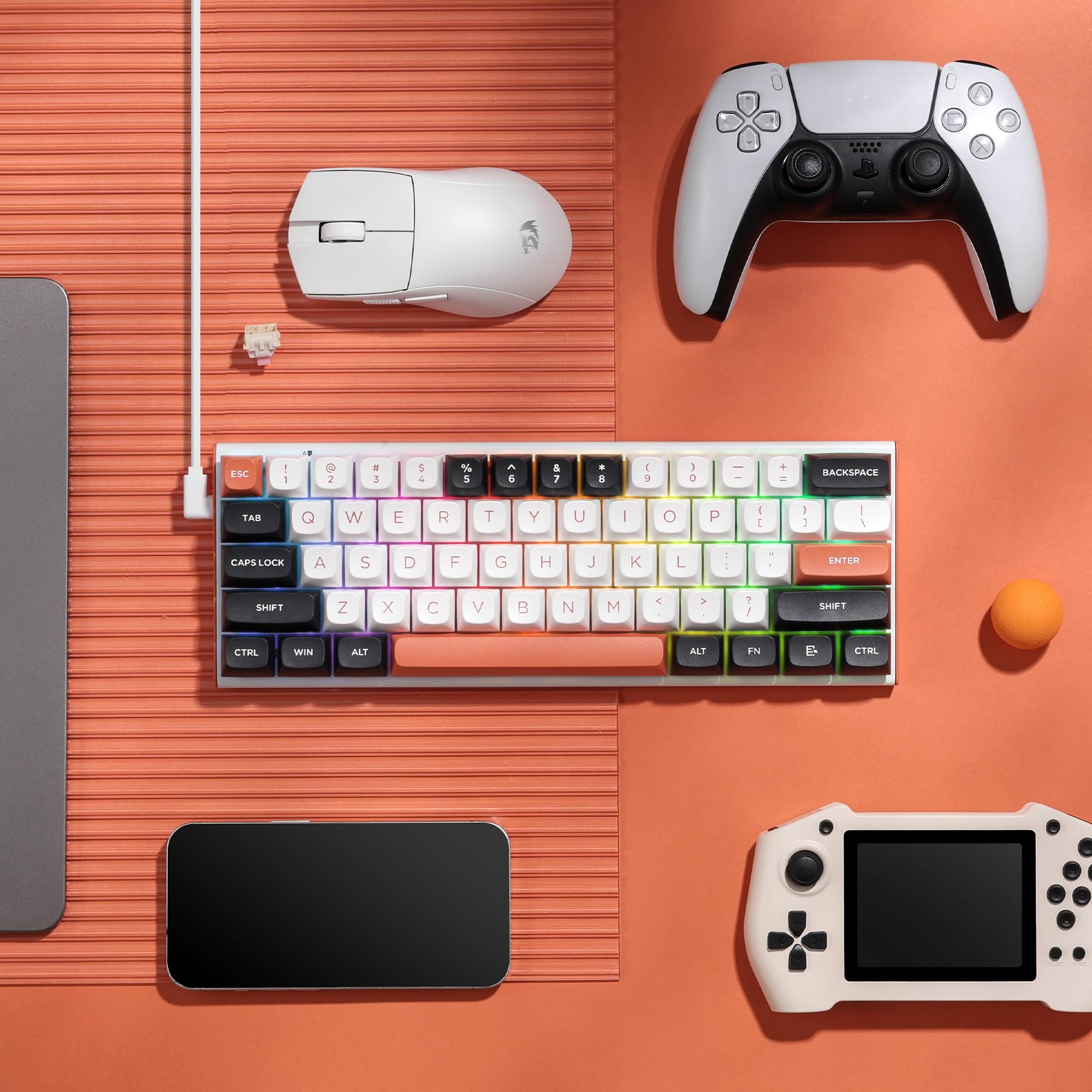 Redragon K683 60% Wired Mechanical Gaming Keyboard - Fast Actuation for Competitive Play