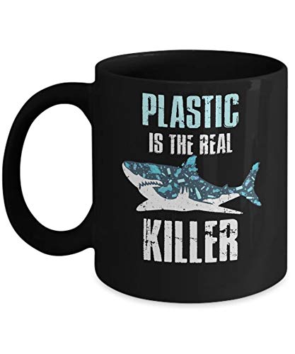 Eco-Friendly 11OZ Save The Ocean Quote Coffee Mug - BPA-Free Plastic Alternative, Perfect for Office, Home & Beach Use