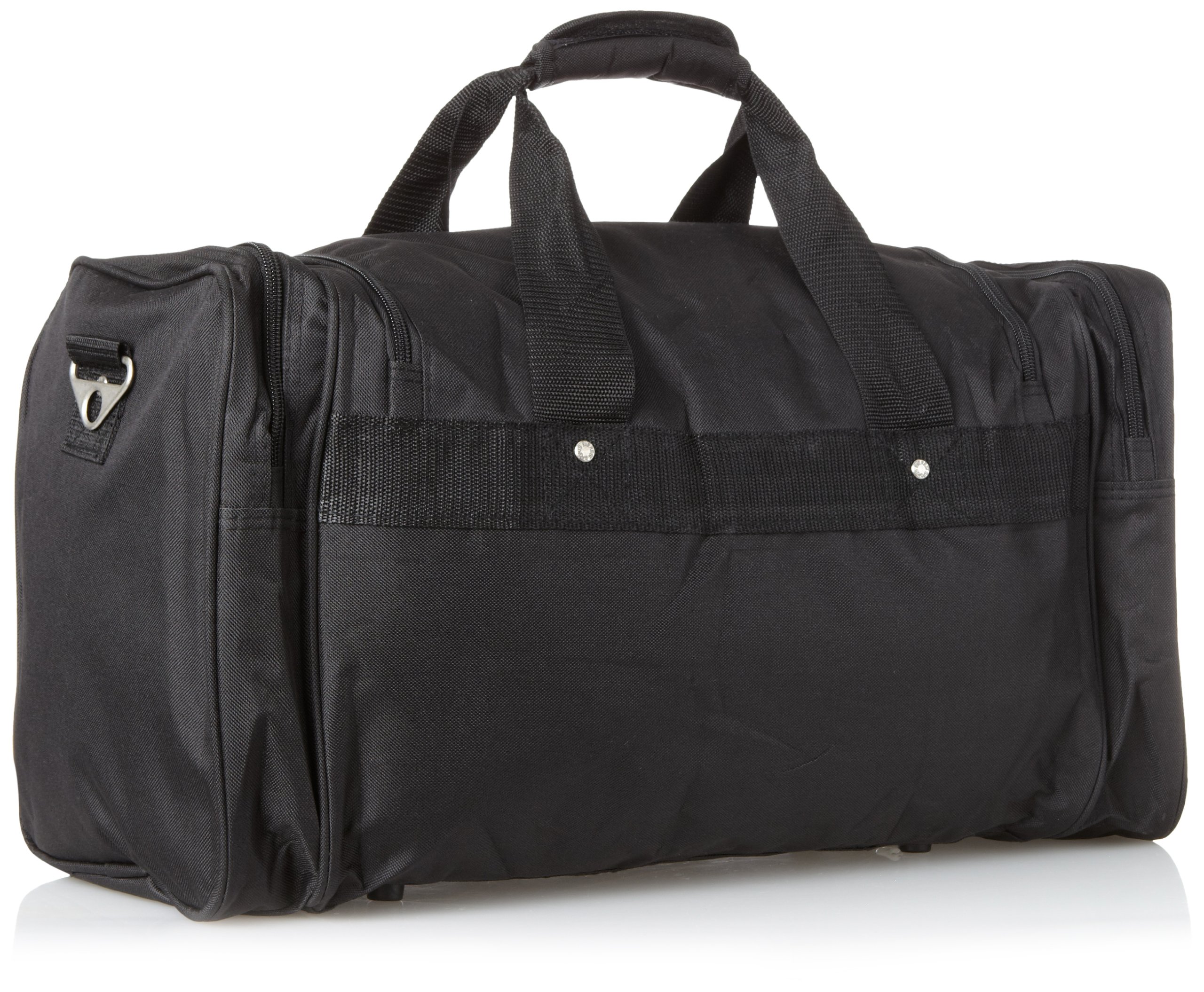 Everest Sports Duffel Bag - Large Black Gym Bag for Men & Women, Durable Travel Duffel with Shoulder Strap, Perfect for Gym, Travel, Sports & Weekend Getaways