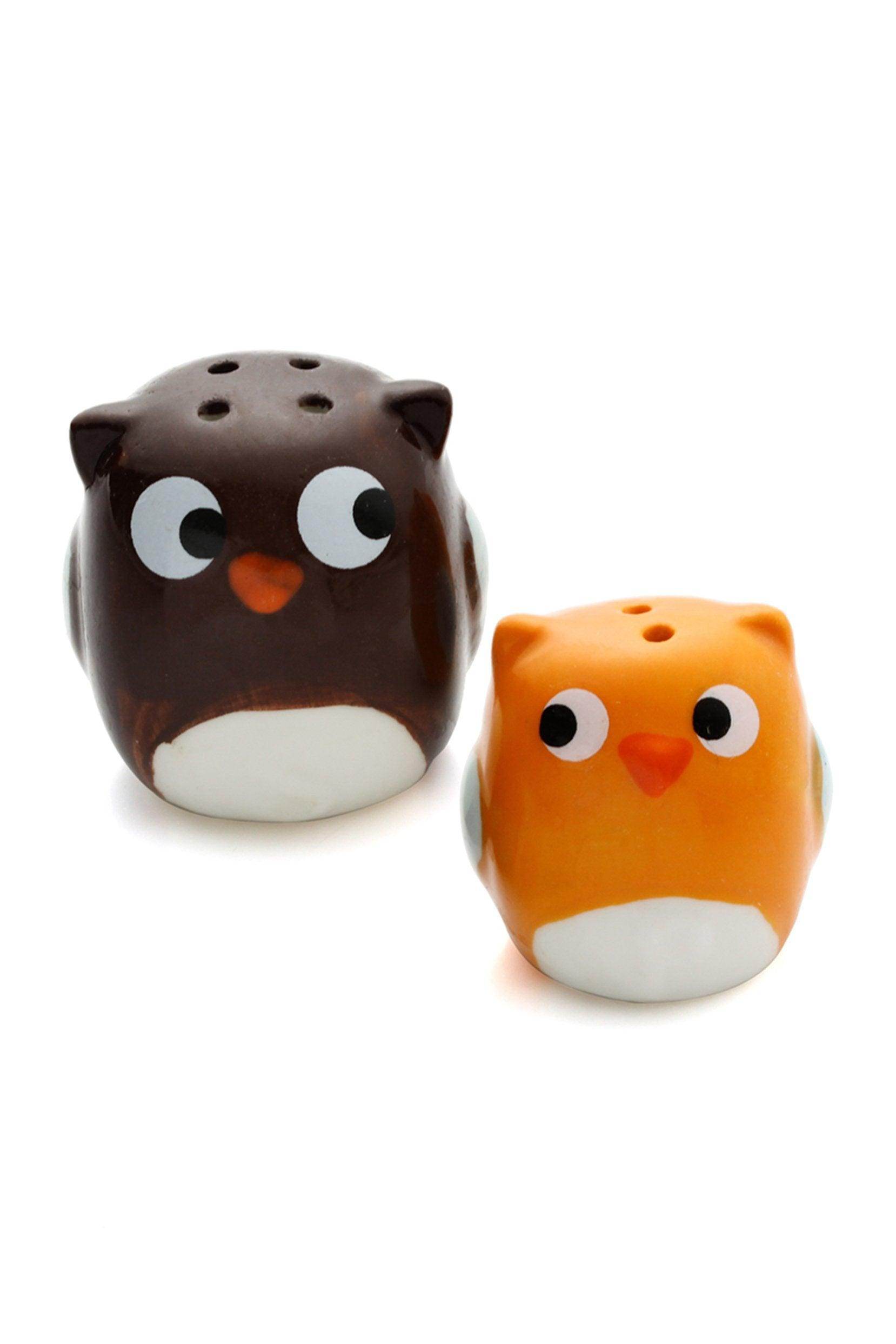 Owl Always Love You Ceramic Mother and Baby Bird Salt and Pepper Shakers Set of 6 - Cute Kitchen Decor for Family Dining, Housewarming Gifts, and Themed Parties