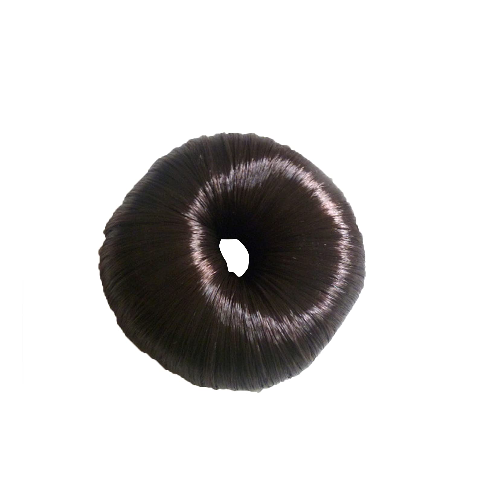 Donut Bun Maker Hair Ring - Dark Brown Hair Donut for Women & Girls - Perfect for Updos, Ponytails & Chignons - Great for Weddings, Parties & Everyday Styling
