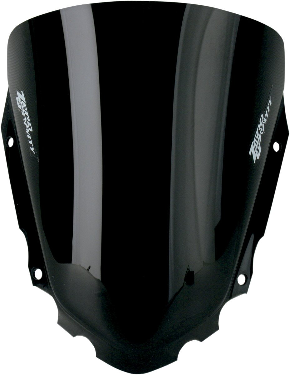 ZERO GRAVITY SR Series Dark Smoke Windscreen for 08-18 Kawasaki KLR650 Motorcycle - No Black Vinyl Mask - Perfect for Adventure Riding & Highway Cruising