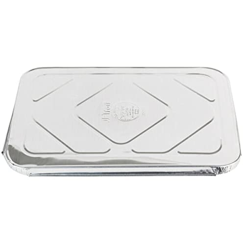 9 x 13 Inch Half Size Deep Disposable Aluminum Lids - 1000 Pack for Food Storage & Freshness - Steam Table Bakeware Covers - Perfect for Catering, Restaurants & Meal Prep