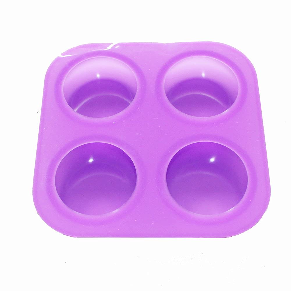 X-Haibei 2.5 Inch Round Corner Silicone Soap Mold - DIY Lotion Bar Making Supplies for Handmade Soap Crafting - Perfect for Home Spa, Bath Bomb & Candle Making Projects
