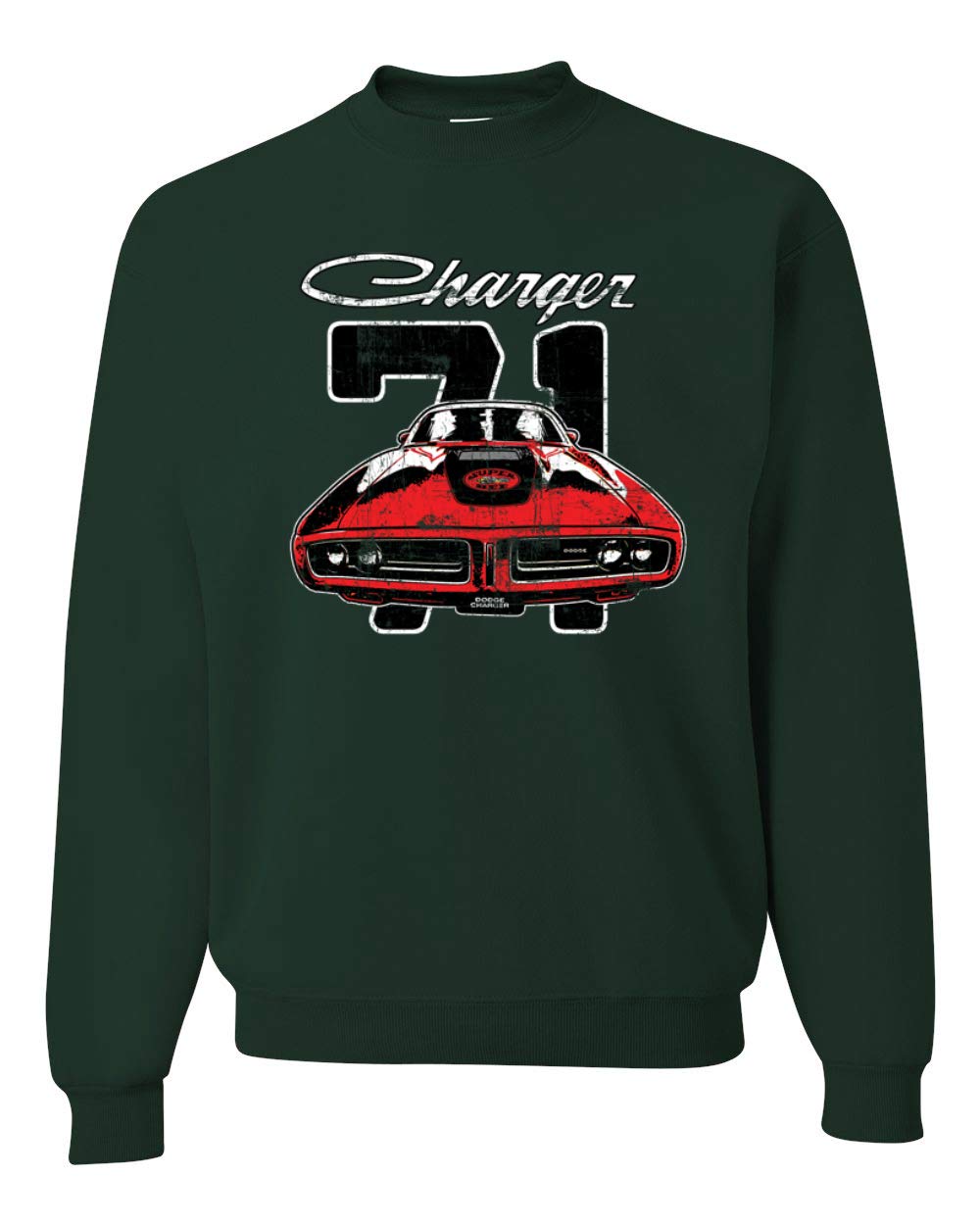 1971 Dodge Charger Super Bee Classic Vintage Racing Graphic Sweatshirt for Men - Retro Muscle Car Hoodie - Perfect for Car Enthusiasts, Racing Fans & Casual Wear
