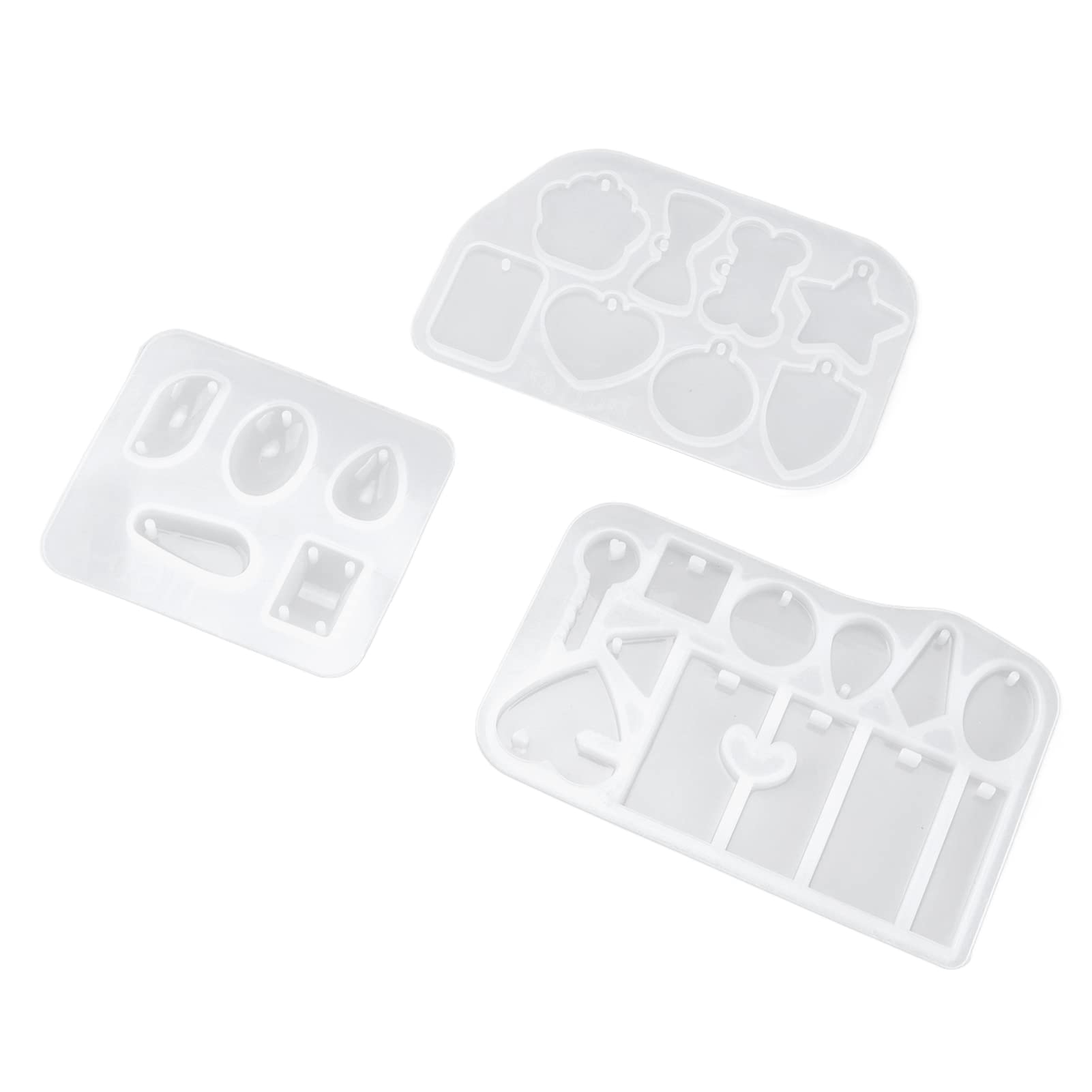 Premium Silicone Pendant Molds for Epoxy Resin - Easy to Clean, Soft & Durable DIY Jewelry Making Supplies - Perfect for Handmade Necklaces, Keychains & Home Decor Crafts