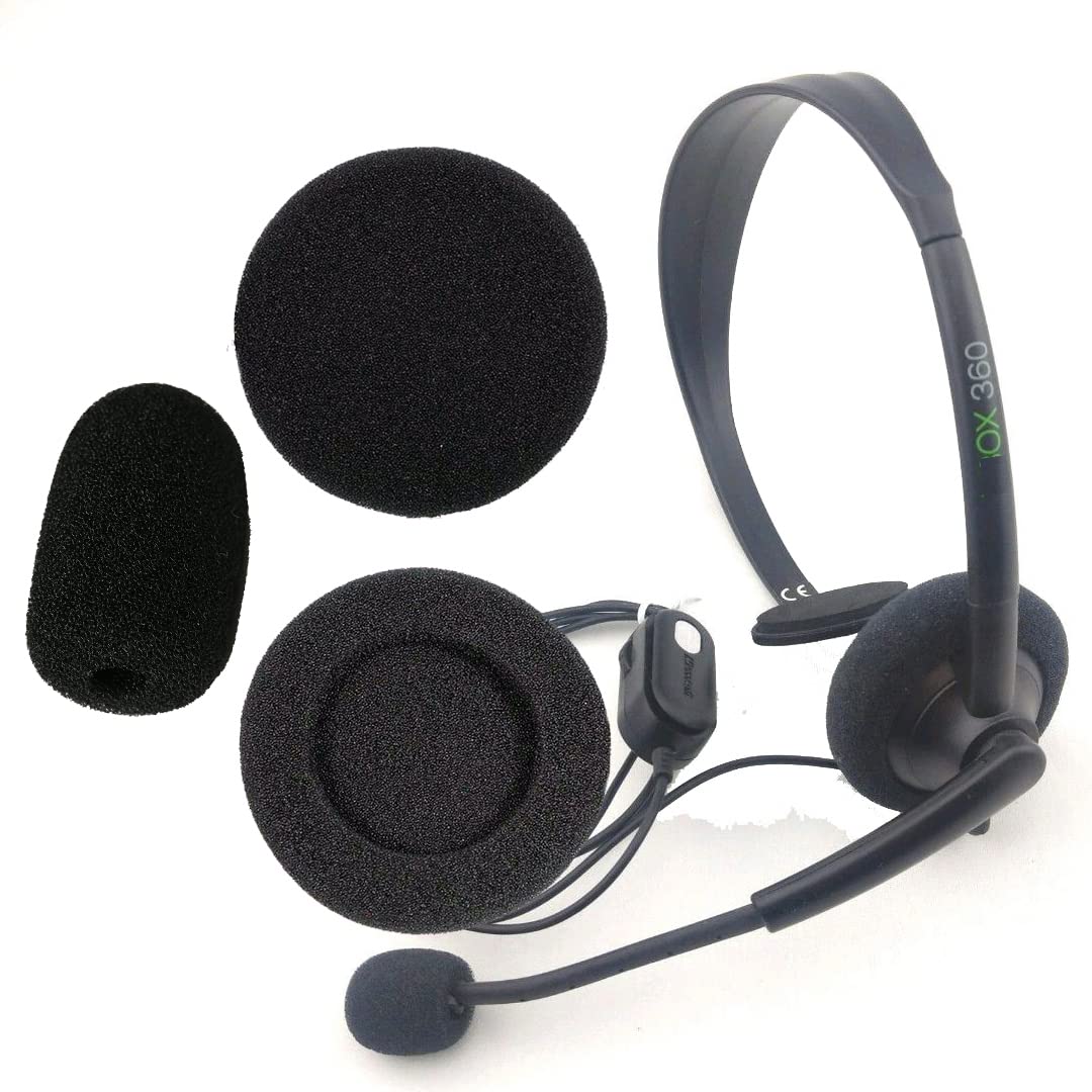 V-MOTA Replacement Ear Pads for Microsoft Xbox 360 Gaming Headset - Soft Memory Foam Cushions - Noise Isolation Repair Parts (1 Pair) - Perfect for Long Gaming Sessions & Enhanced Comfort
