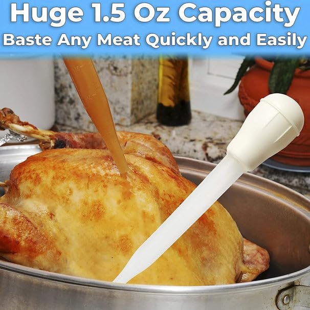 Extra Large Disposable Oval Turkey Roaster Aluminum Pan - 100% Recyclable & Durable for Thanksgiving Baking & Roasting | Includes 2 Free 3-Piece Basting Sets (40 Pans) - Perfect for Holiday Dinners, Catering & Large Family Gatherings