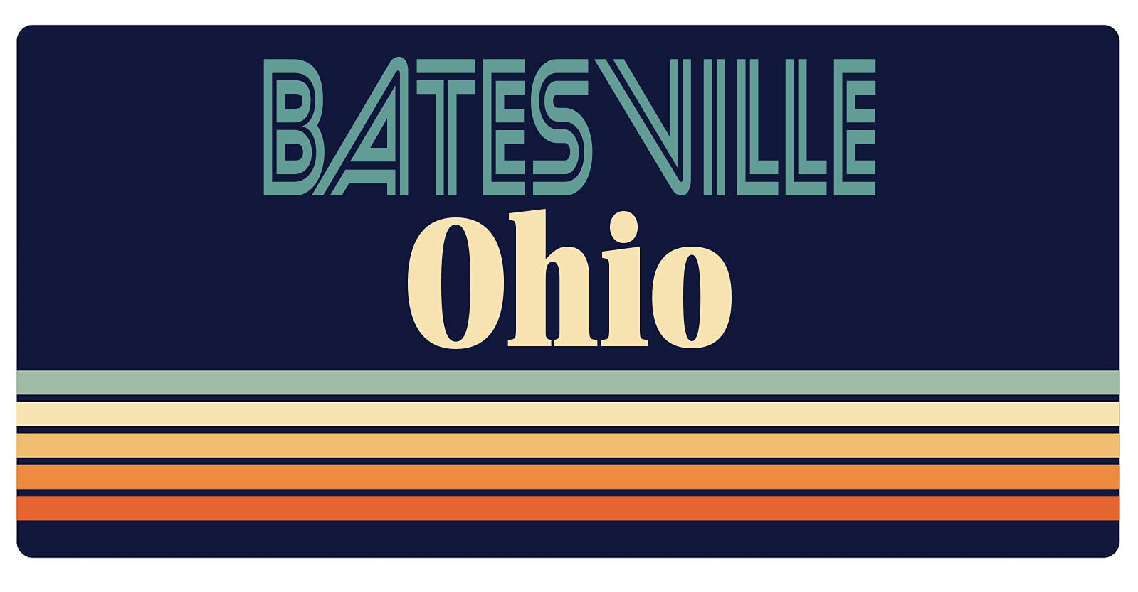 Vintage Batesville Ohio Fridge Magnet - 5 x 2.5 Inch Retro Souvenir for Refrigerator, Office, Home & Travel Decor - Perfect for Collectors, Tourists & Gift Giving