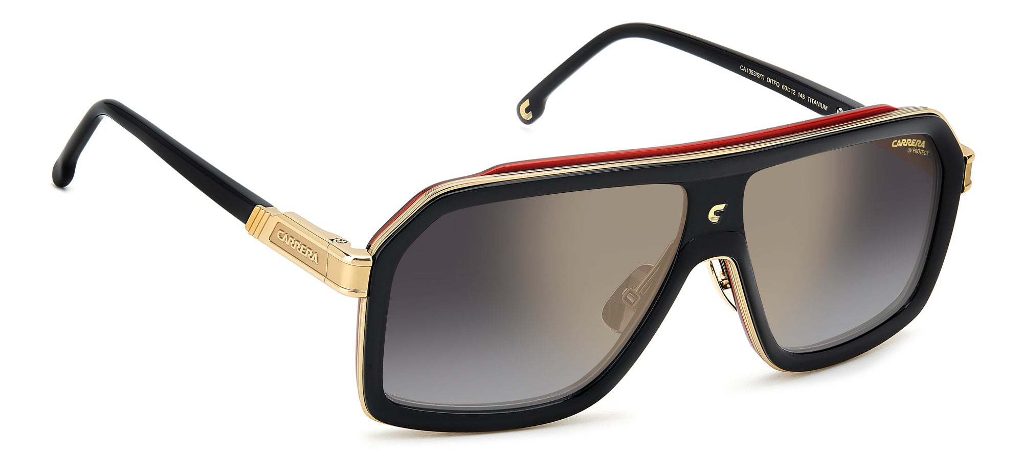 Carrera CA 1053/S/TI Men's Titanium Sunglasses - Polarized UV Protection for Driving, Running & Outdoor Sports