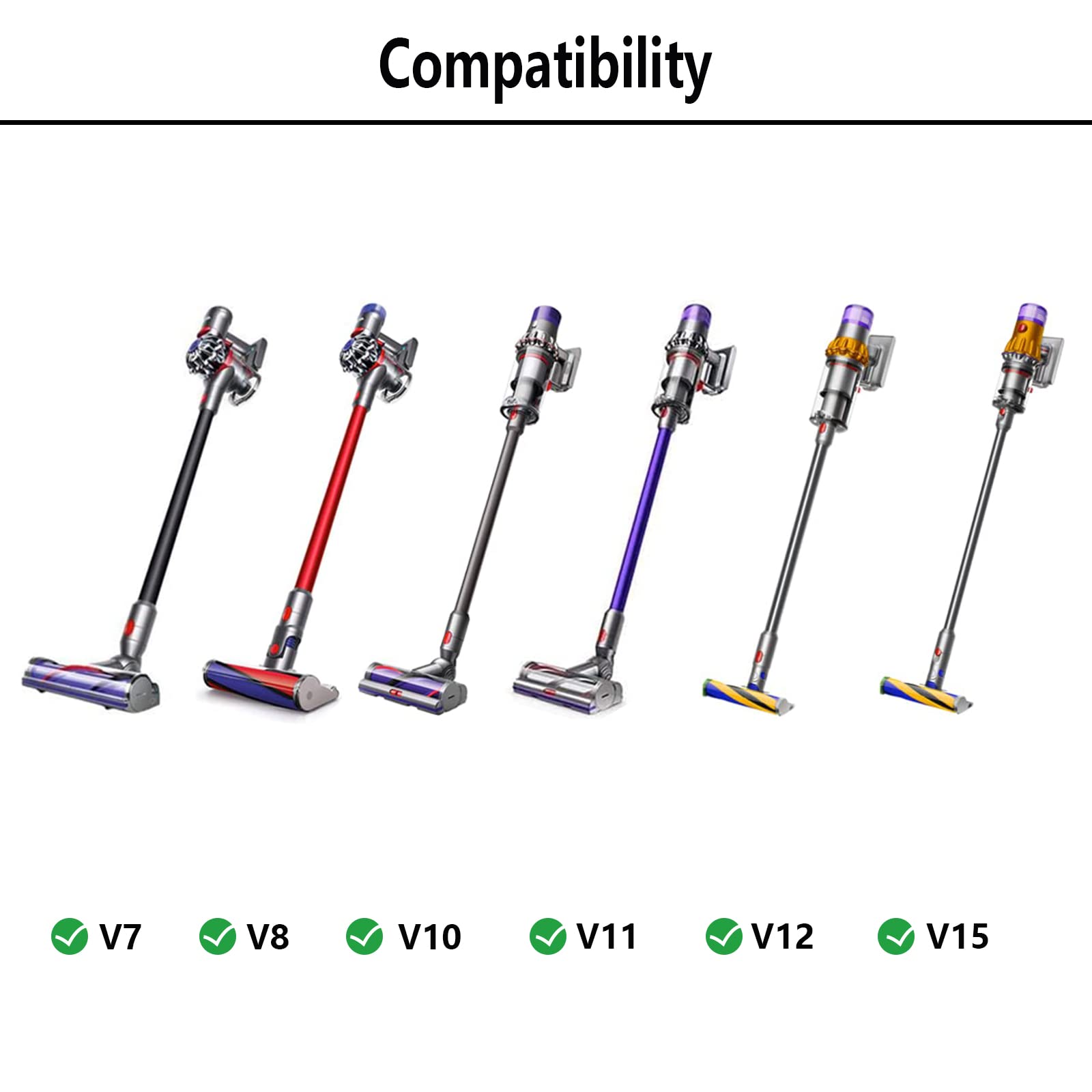 Dyson Pet Grooming Tool Attachment Brush - Compatible with Dyson V15, V12, V11, V10, V8, V7, DC62, DC65 Vacuum Cleaners - Includes Extended Hose & Trigger Lock - Perfect for Pet Hair Removal & Home Cleaning