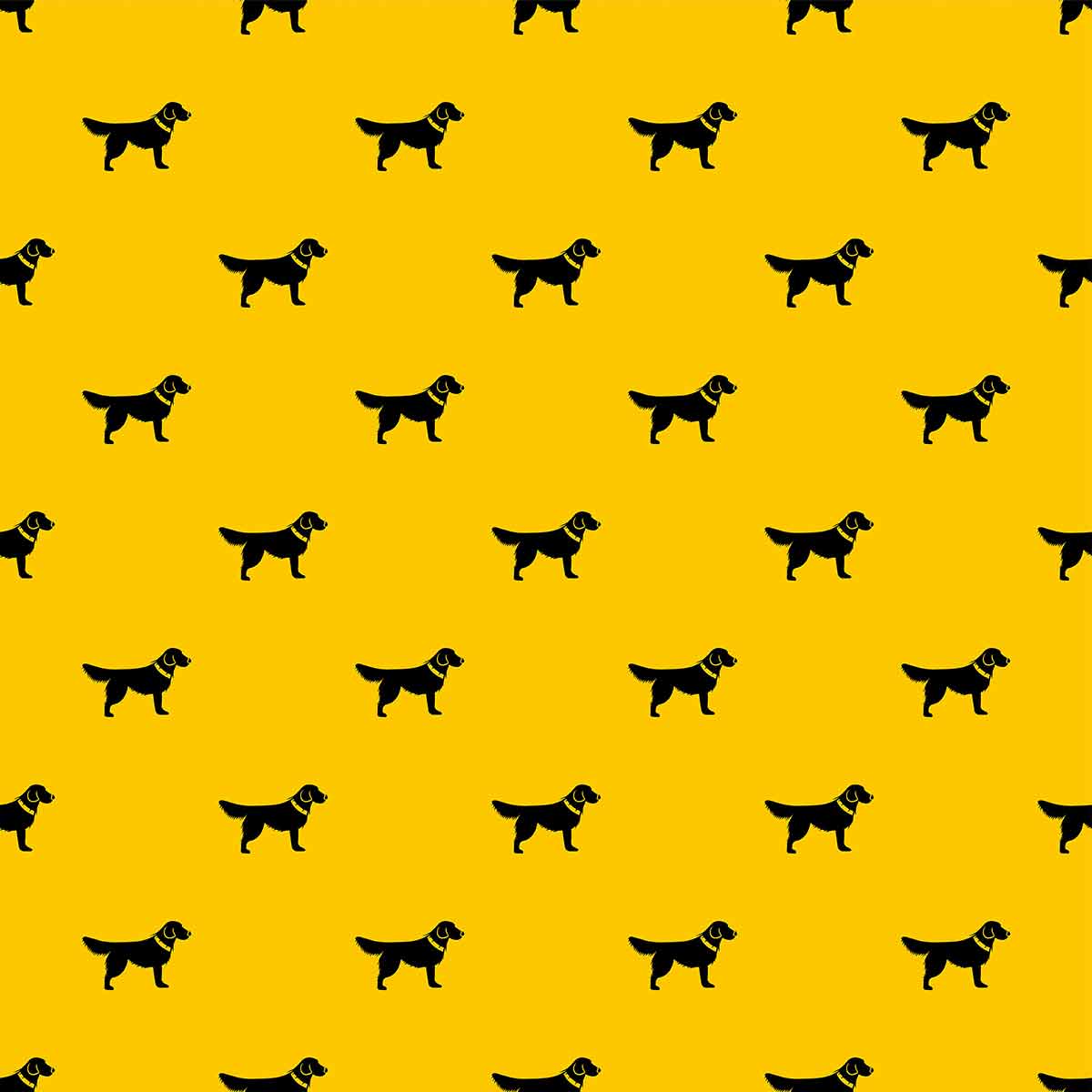 Yellow Dog Peel and Stick Removable Wallpaper - Self-Adhesive Decorative Wall Covering for Nursery, Kids Room & Home Decor - Easy DIY Installation & Damage-Free Removal