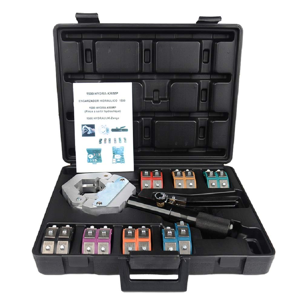 Manual AC Hydraulic Hose Crimping Tool 71500 - Professional Hydraulic Hose Crimper for Industrial & Automotive Repairs - Perfect for Hydraulic System Maintenance, Equipment Repair, and Heavy-Duty Applications