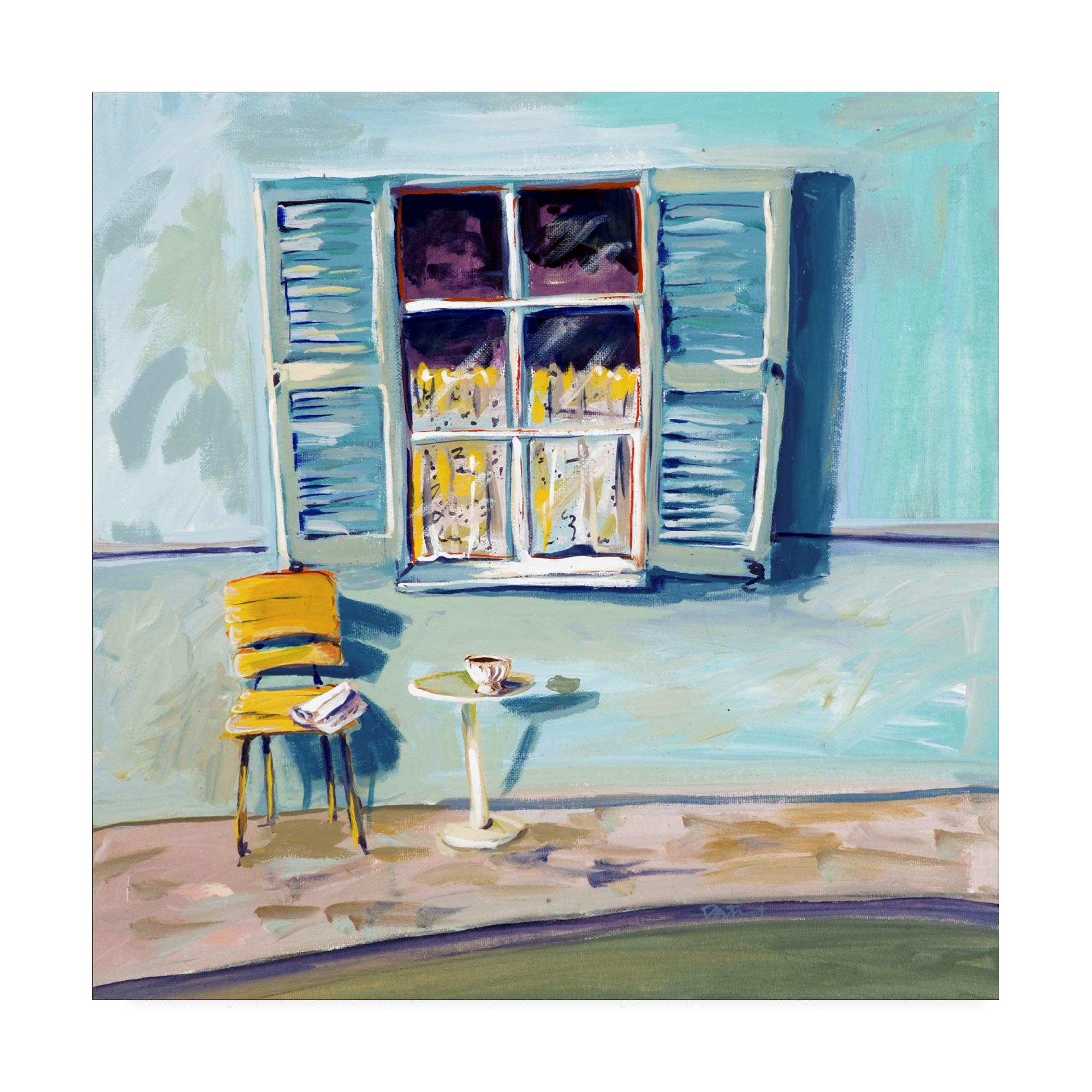 Trademark Fine Art Window I by Patricia A. Reed - 18x18 Inch Framed Canvas Wall Art - Perfect for Living Room, Bedroom & Office Decor
