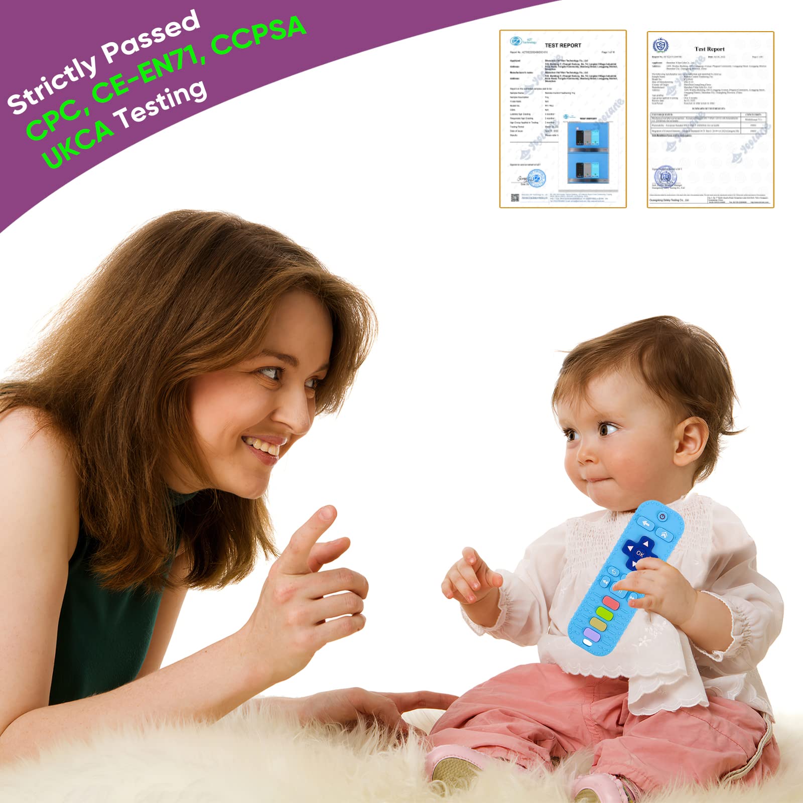 2 Pack Baby Teething Toys for 3-12 Months - BPA-Free Infant Teether for Boys & Girls | Soothing Gum Relief for Teething Babies | Perfect for Home, Travel & Daycare Use