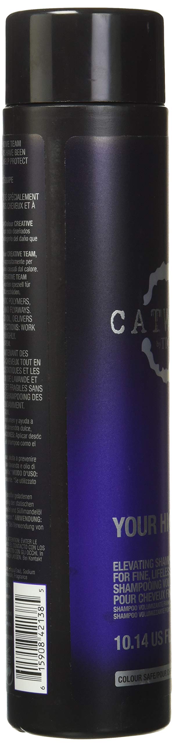 TIGI Catwalk Volume Collection Your Highness Elevating Shampoo 10.14 oz - Volumizing & Thickening Hair Shampoo for Fine & Flat Hair - Perfect for Daily Use & Salon-Style Volume at Home