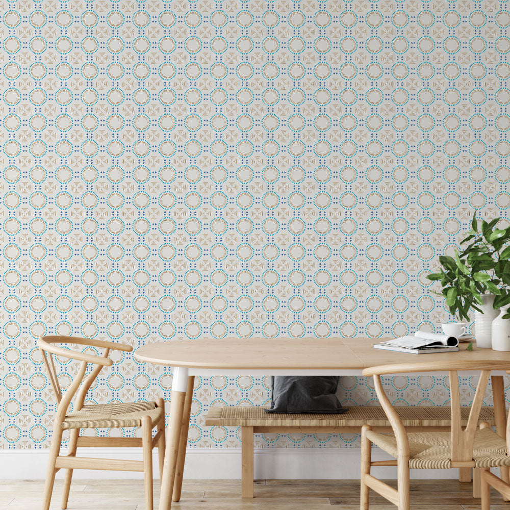 Breeze Tile Peel and Stick Wallpaper - Self-Adhesive Removable Wallpaper for Kitchen, Bathroom, Bedroom - Easy DIY Home Decor Upgrade