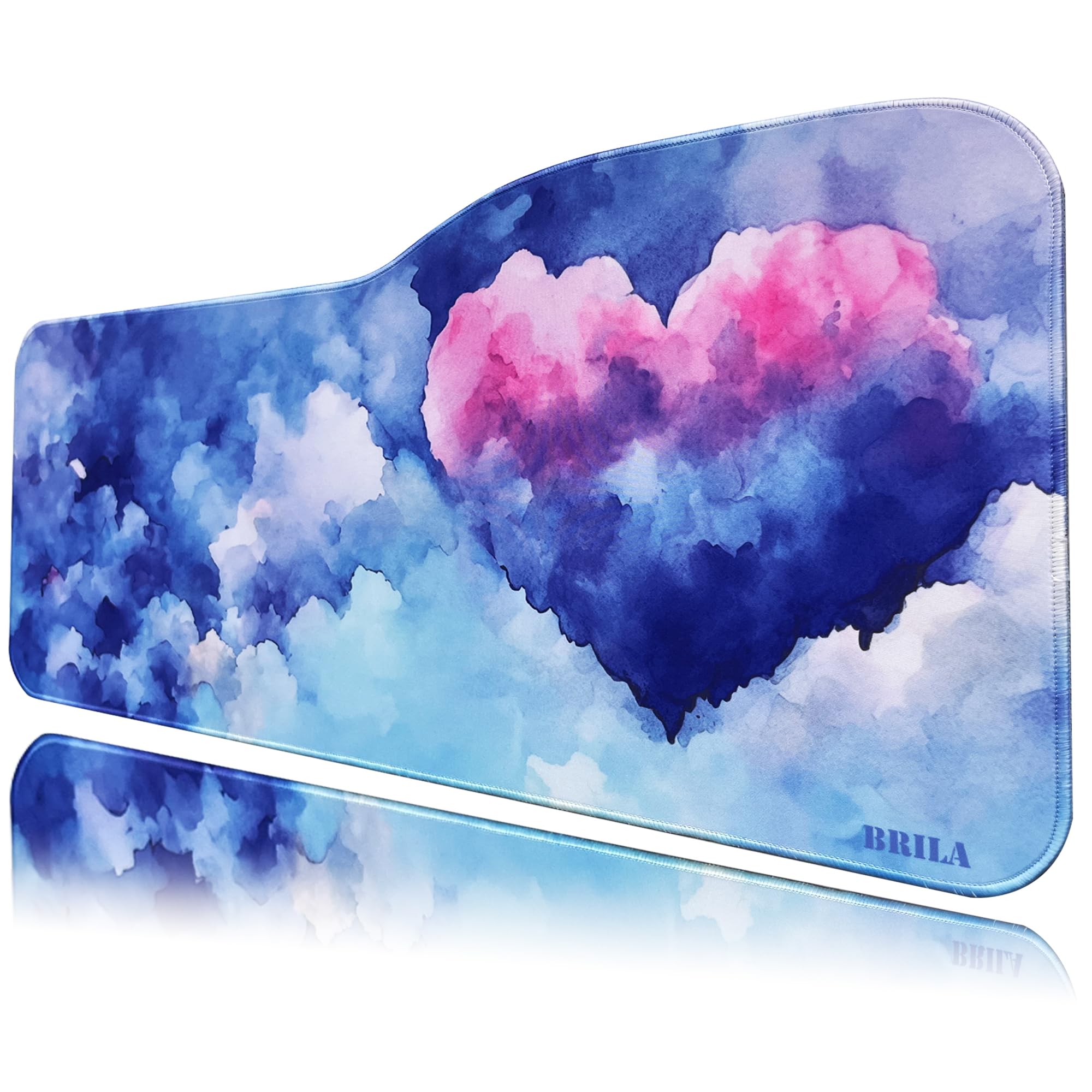 BRILA XXL Extended Gaming Mouse Pad with Non-Slip Rubber Base - 29.5