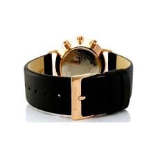 BERING 10540-567 Classic Men's Watch - Polished Rose Gold Case & Black Leather Strap - Elegant Dress Watch for Business, Formal & Casual Wear