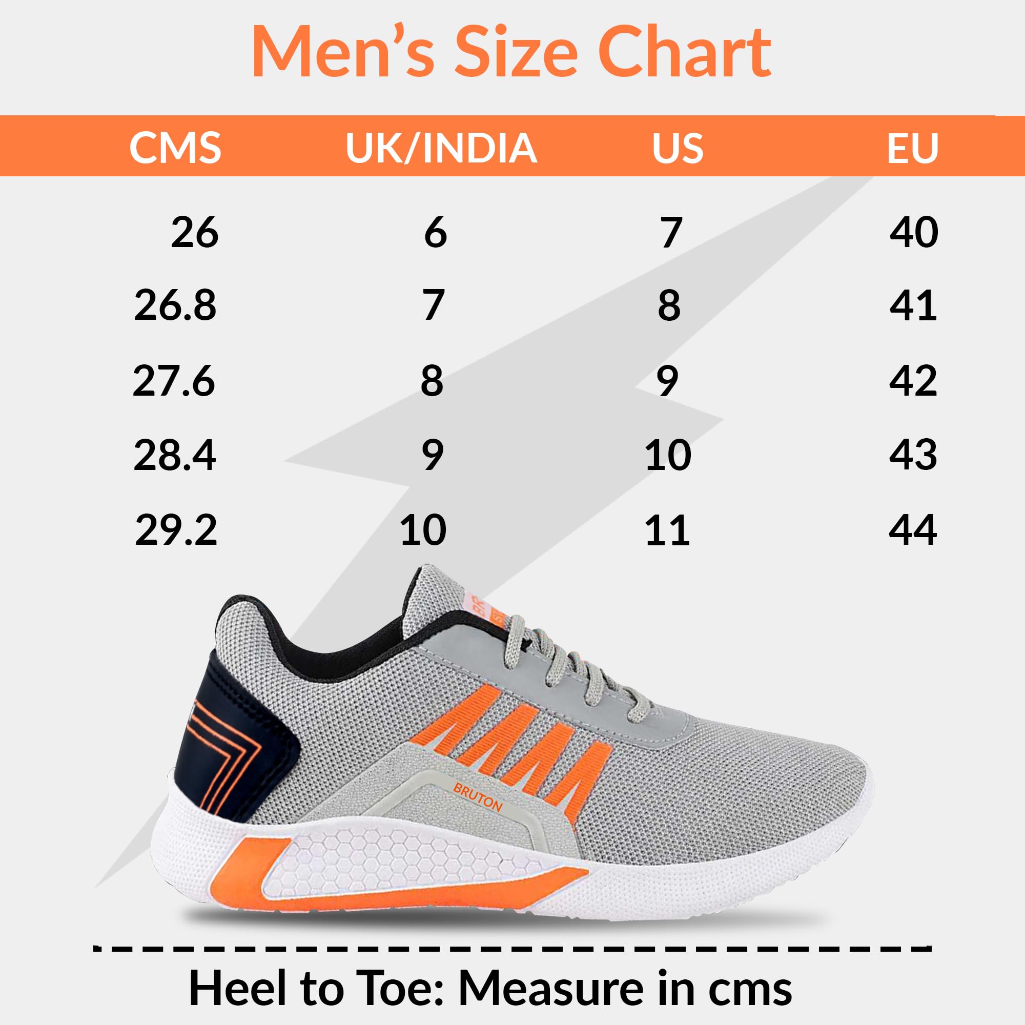 BRUTON Trendy Casual & Sports Running Shoes for Men & Women - Lightweight Comfortable Sneakers for Walking, Jogging, Gym Workouts and Daily Wear