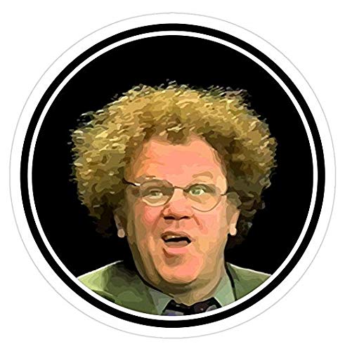 Dr. Steve Brule Decal Sticker - Waterproof Vinyl Sticker for Cars, Trucks, Laptops, Phones & Walls - Funny TV Show Merchandise for Office, Home Decor & Vehicle Customization