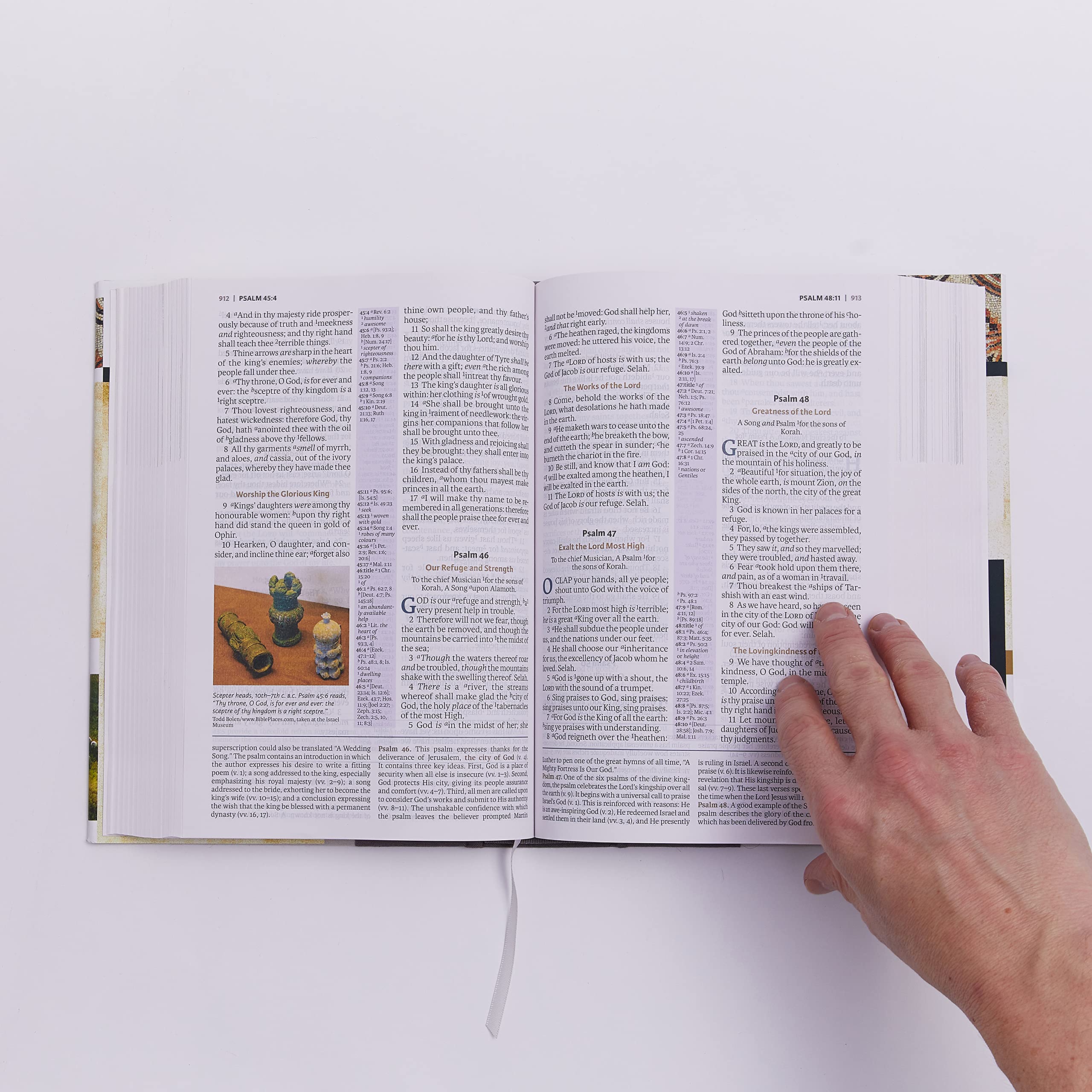 King James Study Bible - Full-Color Edition, Clothbound Hardcover, Red Letter KJV Holy Bible | Perfect for Bible Study, Church Services & Christian Devotion