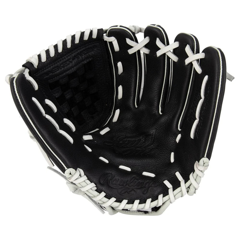 Rawlings Shut Out Series 11.5 Inch Softball Glove for Women & Youth - RSO115BW - Perfect for Fastpitch, Slowpitch & Training Sessions