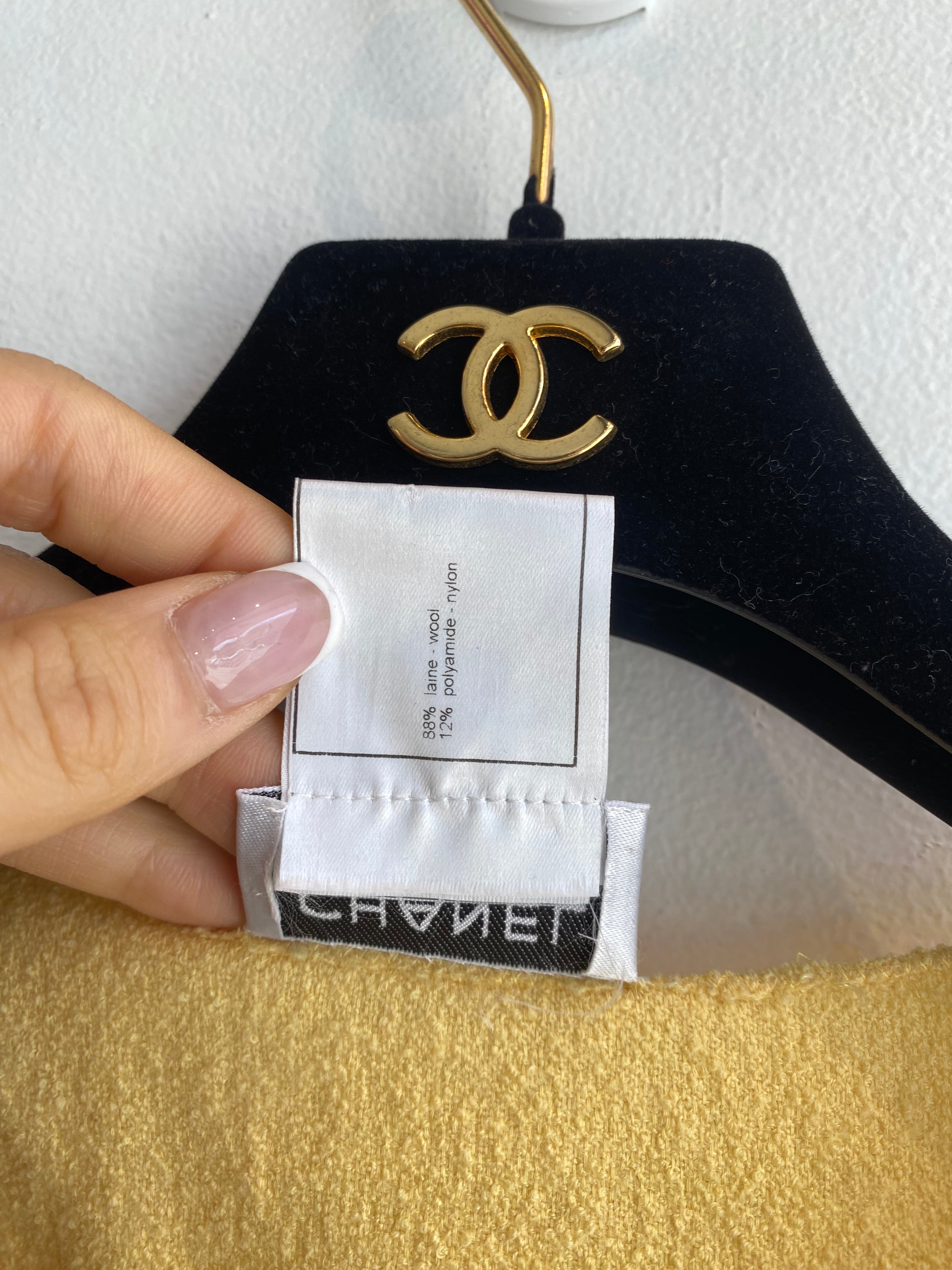 Chanel Wool Pearl Button Tank Top - Women's Luxury Knitwear for Fall & Winter | Perfect for Office, Parties & Casual Outfits