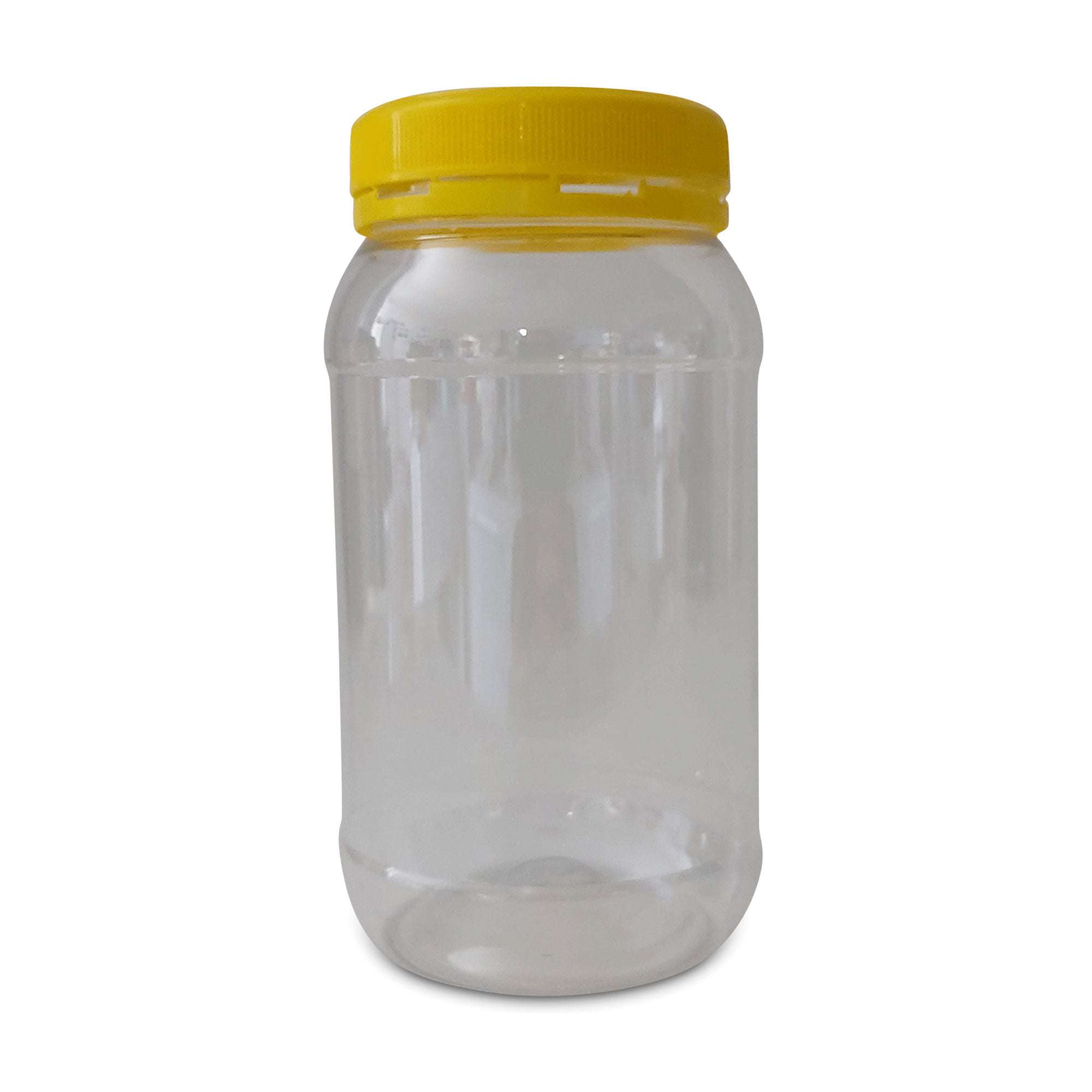 10-Pack 1Kg Clear Round Plastic Honey Jars with Lids - Food Grade Airtight Containers for Honey, Jam, Syrup & DIY Cosmetics Storage | Kitchen & Pantry Organization