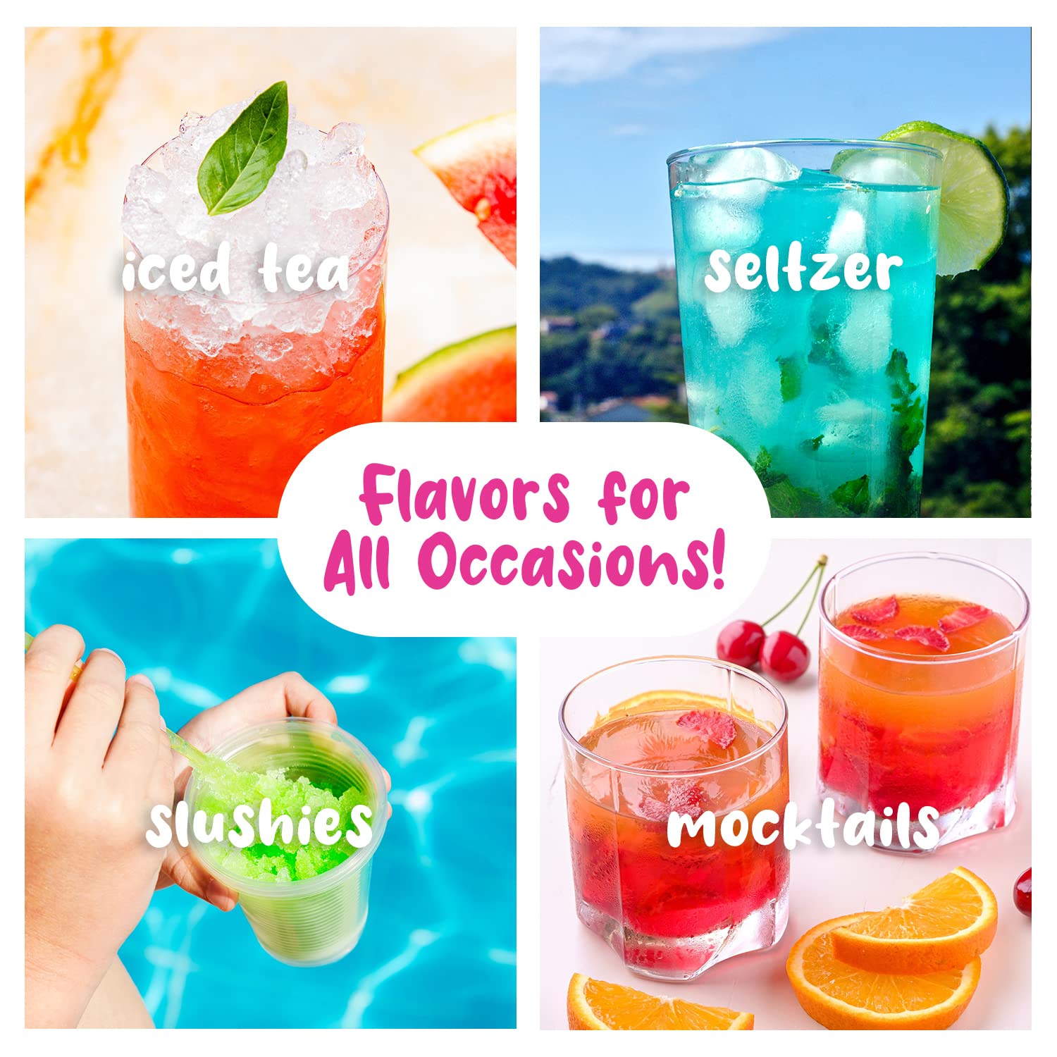 Hawaiian Shaved Ice Syrup Variety Pack - 3 Bottles (16oz Each) | Top Flavors: Cherry, Pina Colada, Blue Raspberry | All-Natural, Dye-Free & Allergy-Friendly | Perfect for Snow Cones, Slushies, Cocktails & DIY Frozen Treats | Great for Parties, Summer Events & Home Desserts