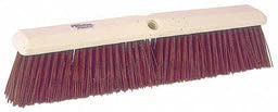 18-Inch Heavy-Duty Synthetic Push Broom - Pack of 2 (1A846) for Garage, Warehouse & Outdoor Cleaning