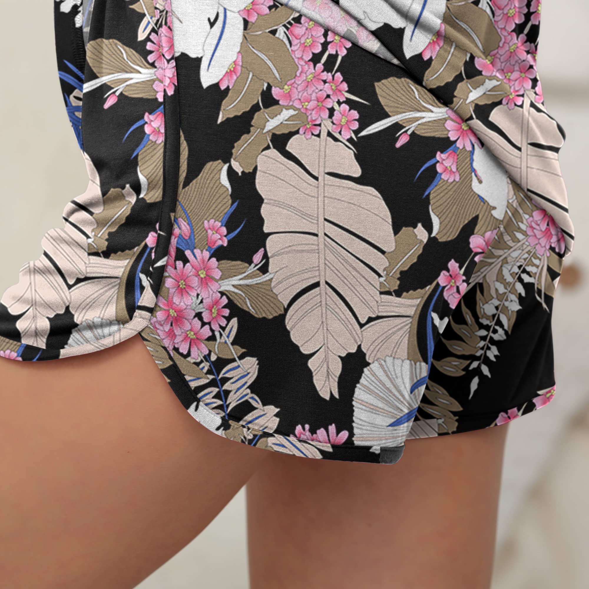 POKWAI Women's Cami Shorts Pajama Set - Soft 2 Piece Sleepwear Lounge Pajamas for Nightwear & Comfortable Home Wear - Perfect for Sleeping, Lounging, and Relaxing at Home