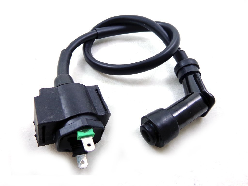 High-Performance Ignition Coil for Honda FourTrax 70 125 200 250 350 & TRX70 TRX125 TRX200SX TRX250 TRX250R TRX350 TRX350D 4x4 ATV (1985-1989) - Reliable Replacement Part for Off-Road & Trail Riding