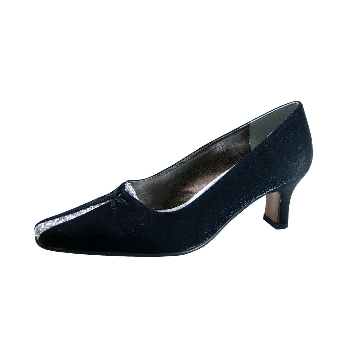 Floral Jayla Women's Wide Width Satin Dress Shoes - Comfortable Wedding & Party Heels for Bridesmaids, Prom & Formal Occasions