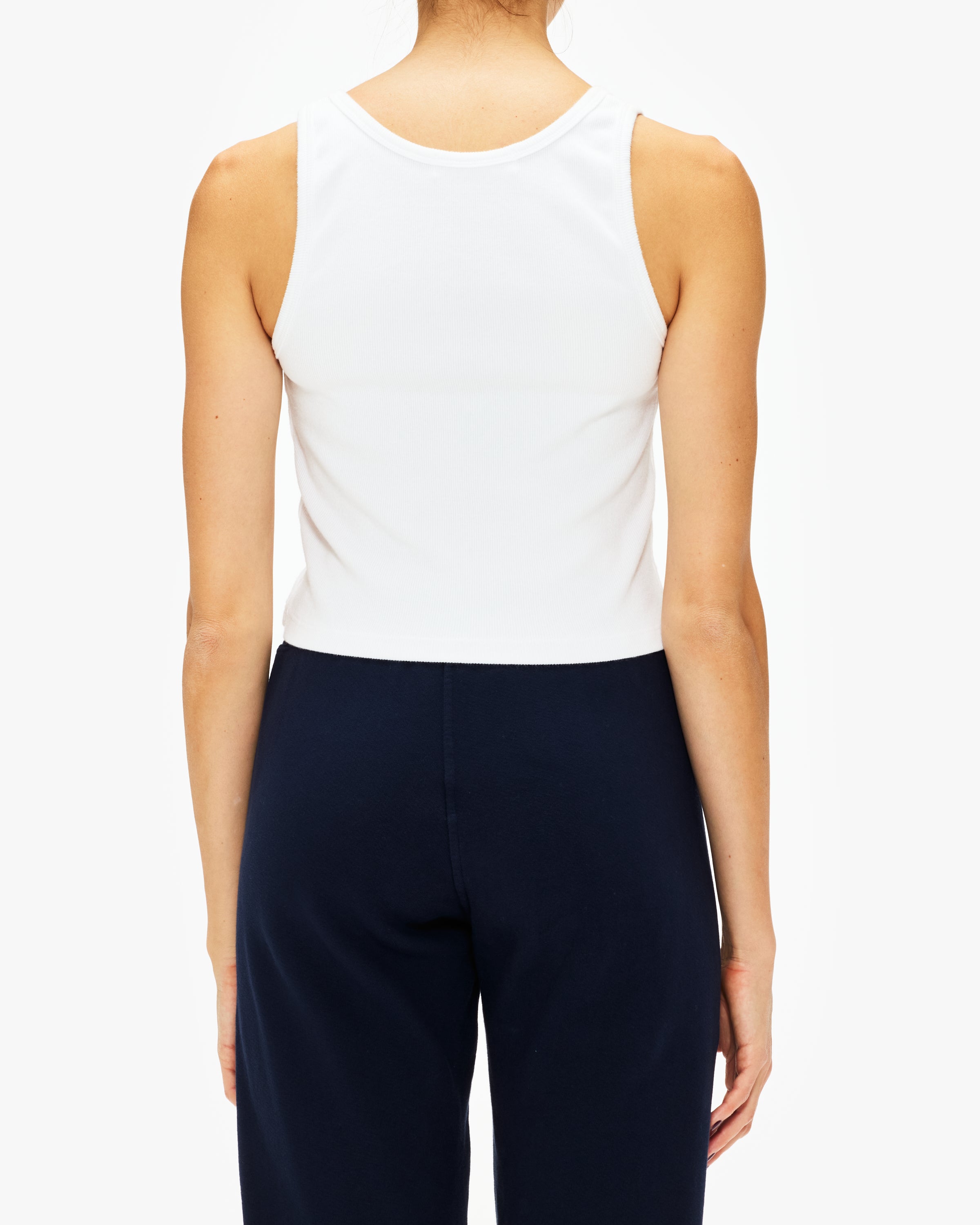 Blondie Rib Tank Top - Soft White T-Shirt for Women | Casual & Layering Essential | Perfect for Everyday Wear, Summer Outfits & Layered Looks