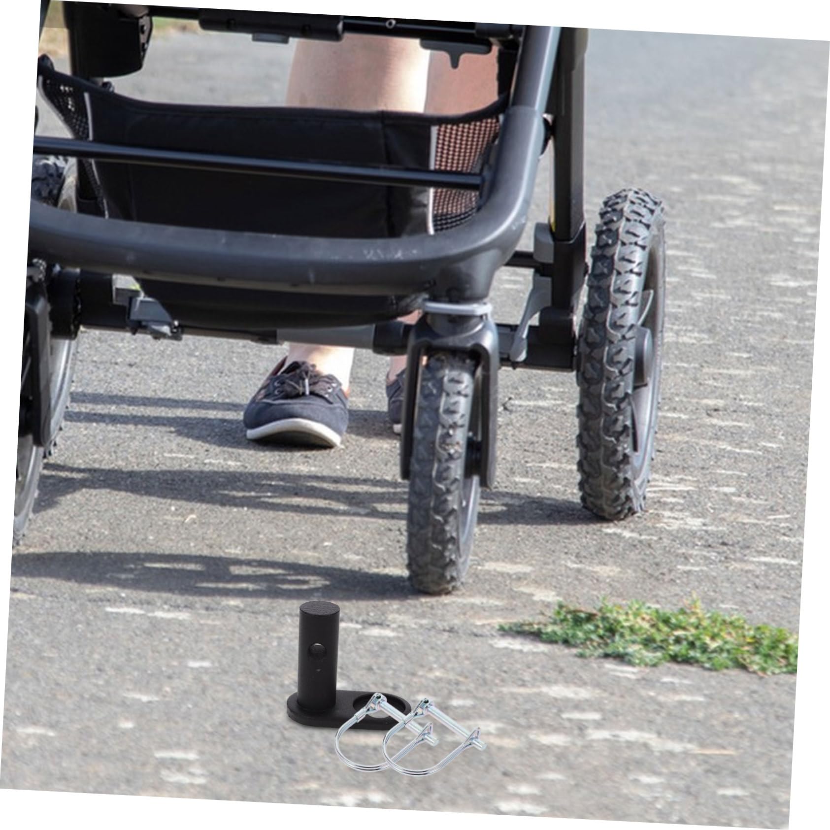 HEMOTON Stroller Bike Trailer Hitch Connector - Universal Cycling Adapter Coupler for Bikes & Strollers - Secure Tow Hook for Child Trailers, Cargo Carriers & Bike Accessories - Perfect for Family Rides, Commuting & Outdoor Adventures