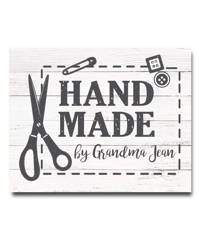 Custom Sewing Print Wall Art - Unique Craft Room Decor & Personalized Gift for Sewing Lovers, Grandmothers, Knitters & Quilters - Perfect for Mother's Day, Home Studio & DIY Workspace Decor